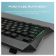 Comfortable wired backlit gaming keyboard