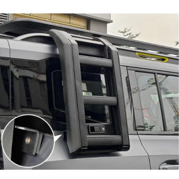 Aluminum alloy rear window folding ladder