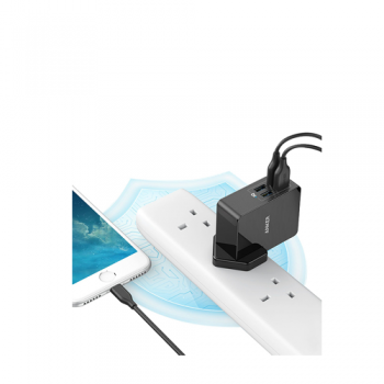 Anker PowerPort 4 Lite UK + EU Plug Wall Charger