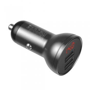 Baseus Dual USB Car Charger With 3-In-1 Cable
