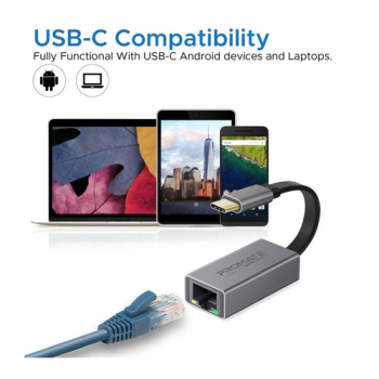 High Speed USB-C to Gigabit Ethernet Adapter