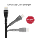 High-Speed Fast Charging Syncing 2A Lightning Connector Cable with 1.2m Tangle Free Cord
