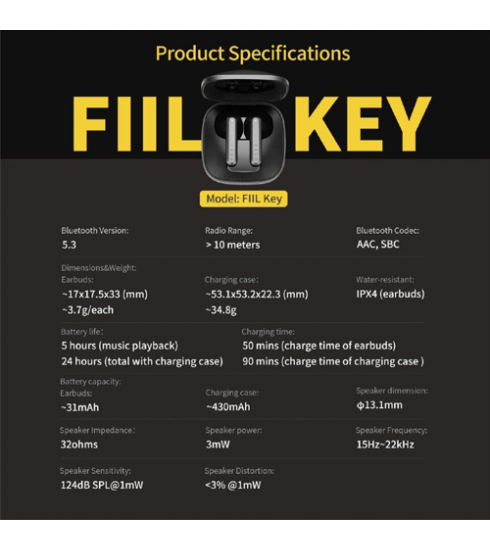 سماعات أذن لاسلكية  FIIL CC Key