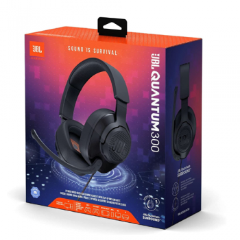 JBL Quantum 300 Wired Over-Ear Gaming Headset - Black
