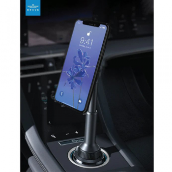 Brave 2 in 1 Universal Magnetic Phone Mount for Car Cup Holder