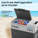 Promate 40L Outdoor Portable Mini Refrigerator with 52000mAh Power Bank