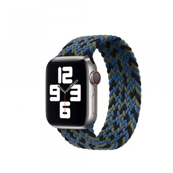 Green Braided Solo Loop Strap For Apple Watch